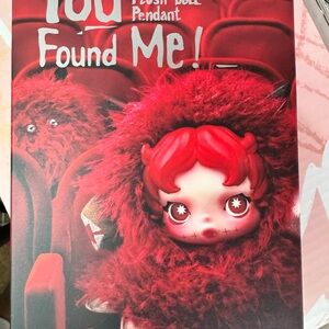 Red Plush Doll Pendant